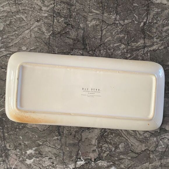 Rae Dunn SUN SAND SEA 4-piece Set Platter Plus 3 Dishes Flaw - Picture 4 of 5